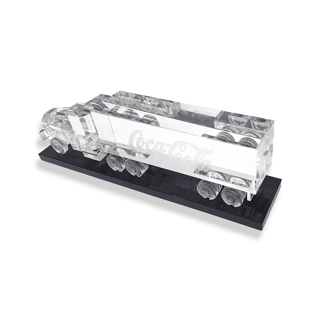 Coca-Cola crystal truck memento