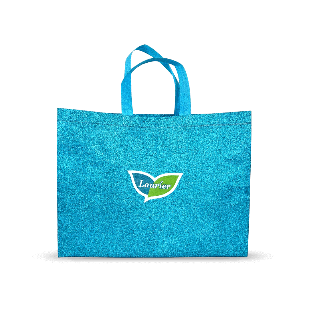 KAO laurier glittered Non-Woven laminated bag